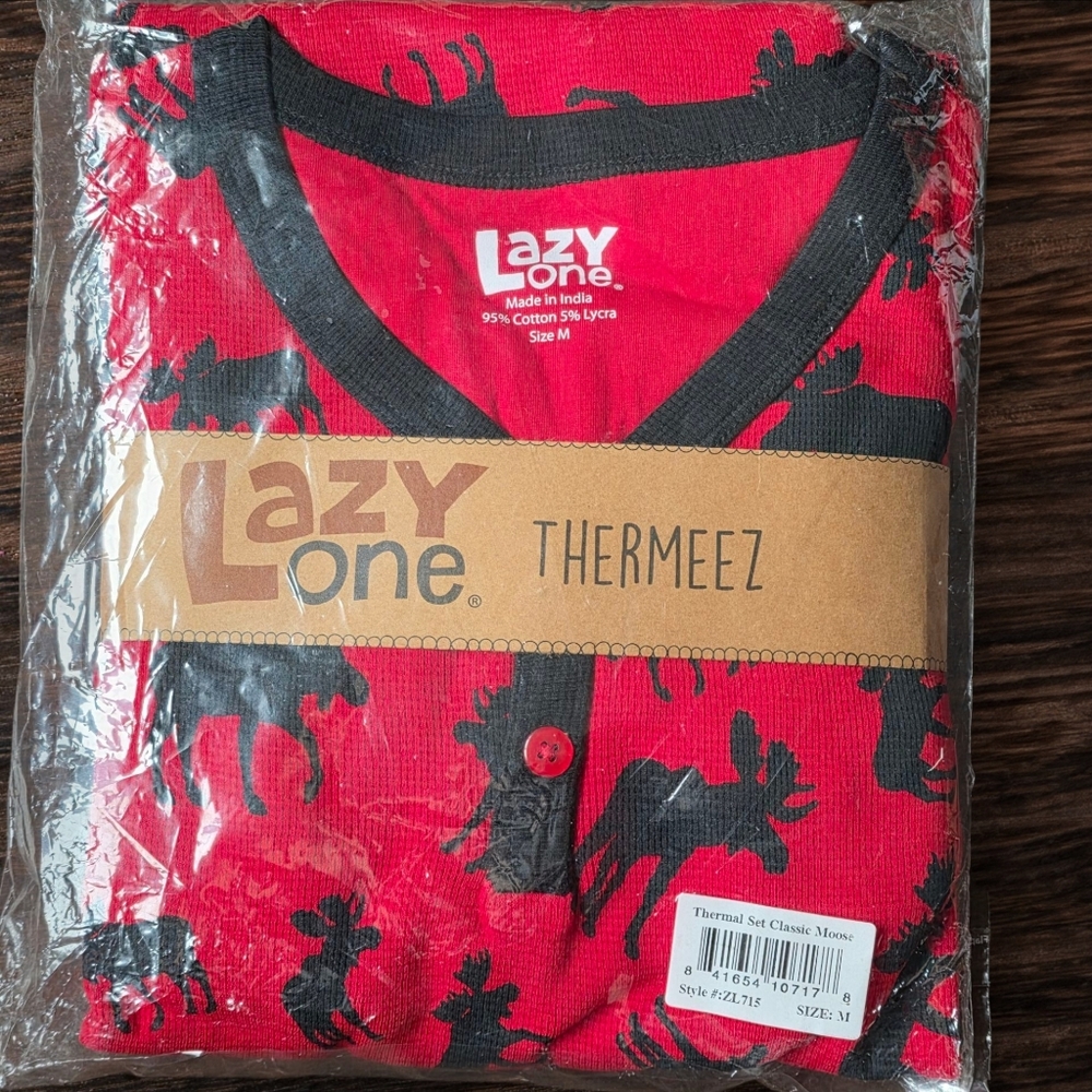 Lazy One “Thermeez” Thermal Set – Classic Moose – MEDIUM – NEW in Package!